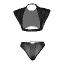 Sheer Lingerie Set LS-06055