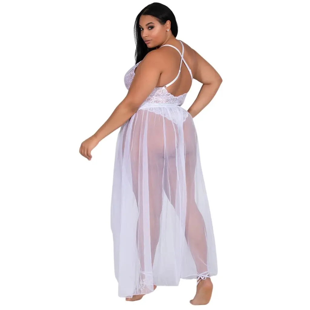 Front Open Nightgown-NG-39008