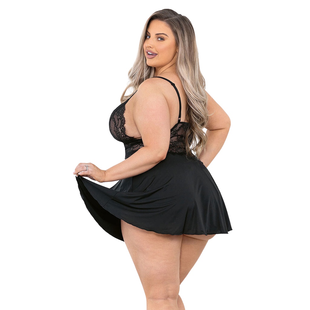 See Through Baby Doll Dress-BD-19026