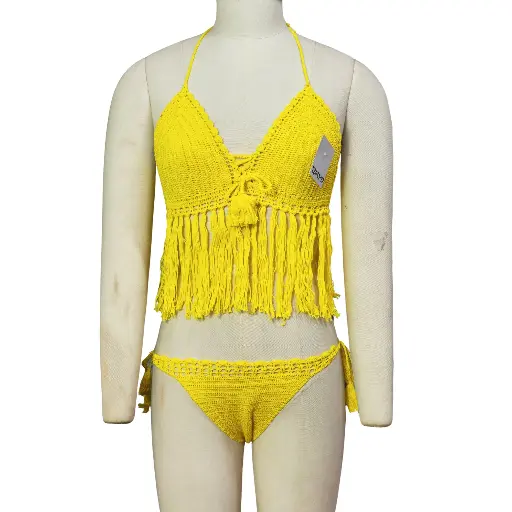 [CL-63018-YW] Crochet Lingerie Set CL-63018